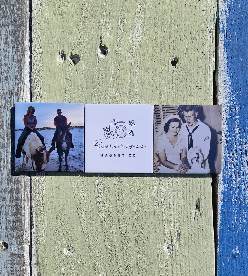 Set of 3 Custom Photo Magnets 2"x2"