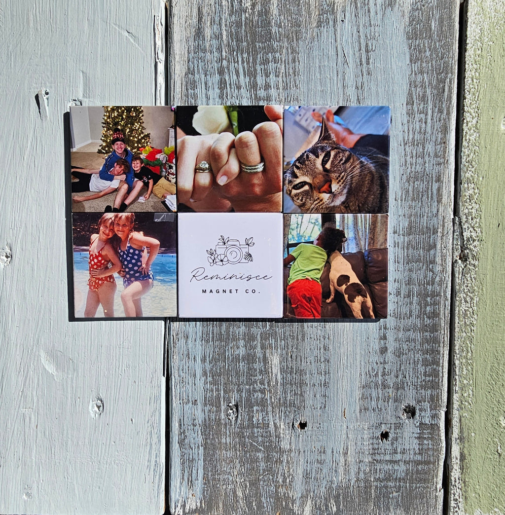 Set of 6 Custom Photo Magnets 2"x2"