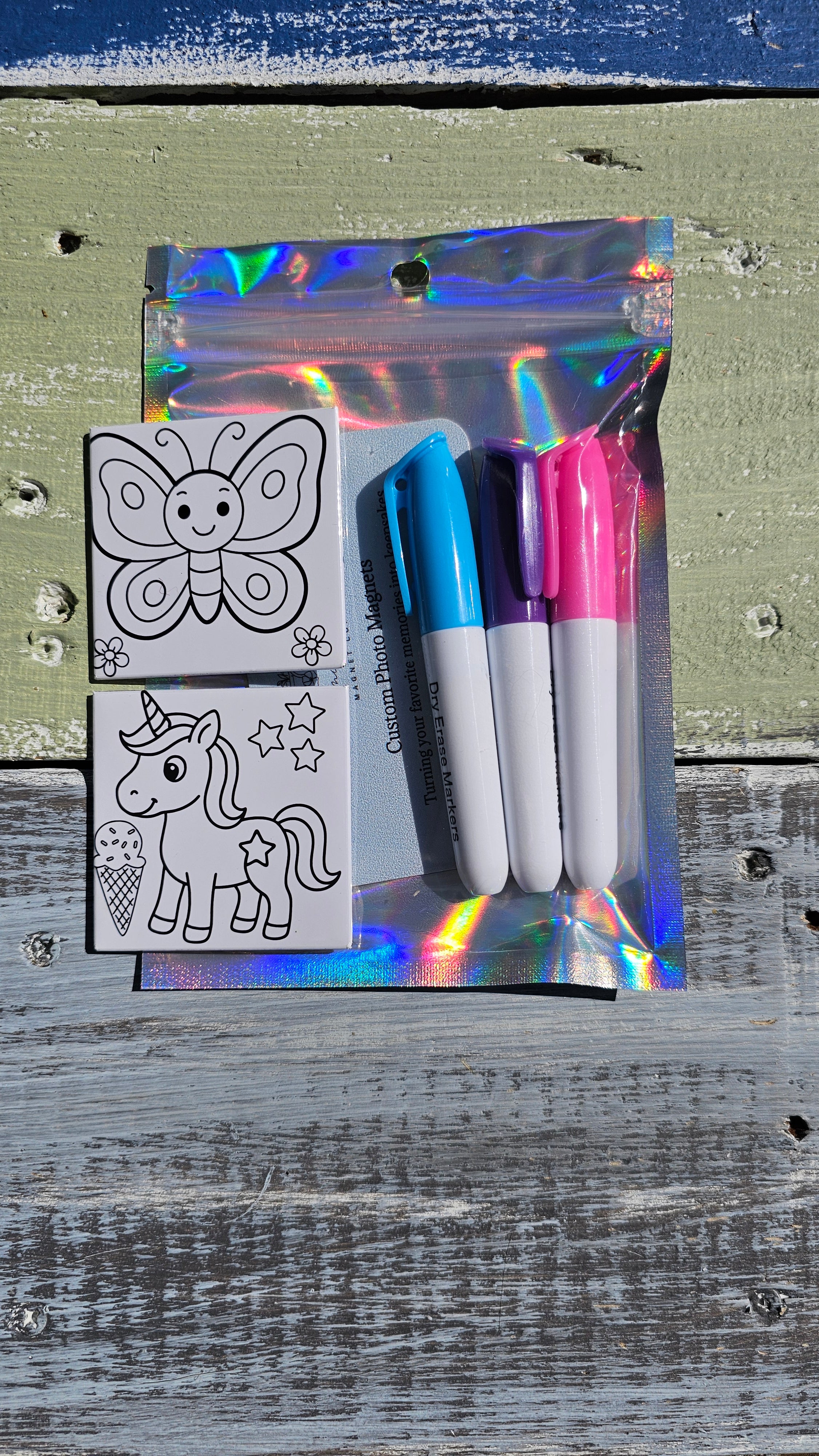Dry Erase Kids Coloring Magnets