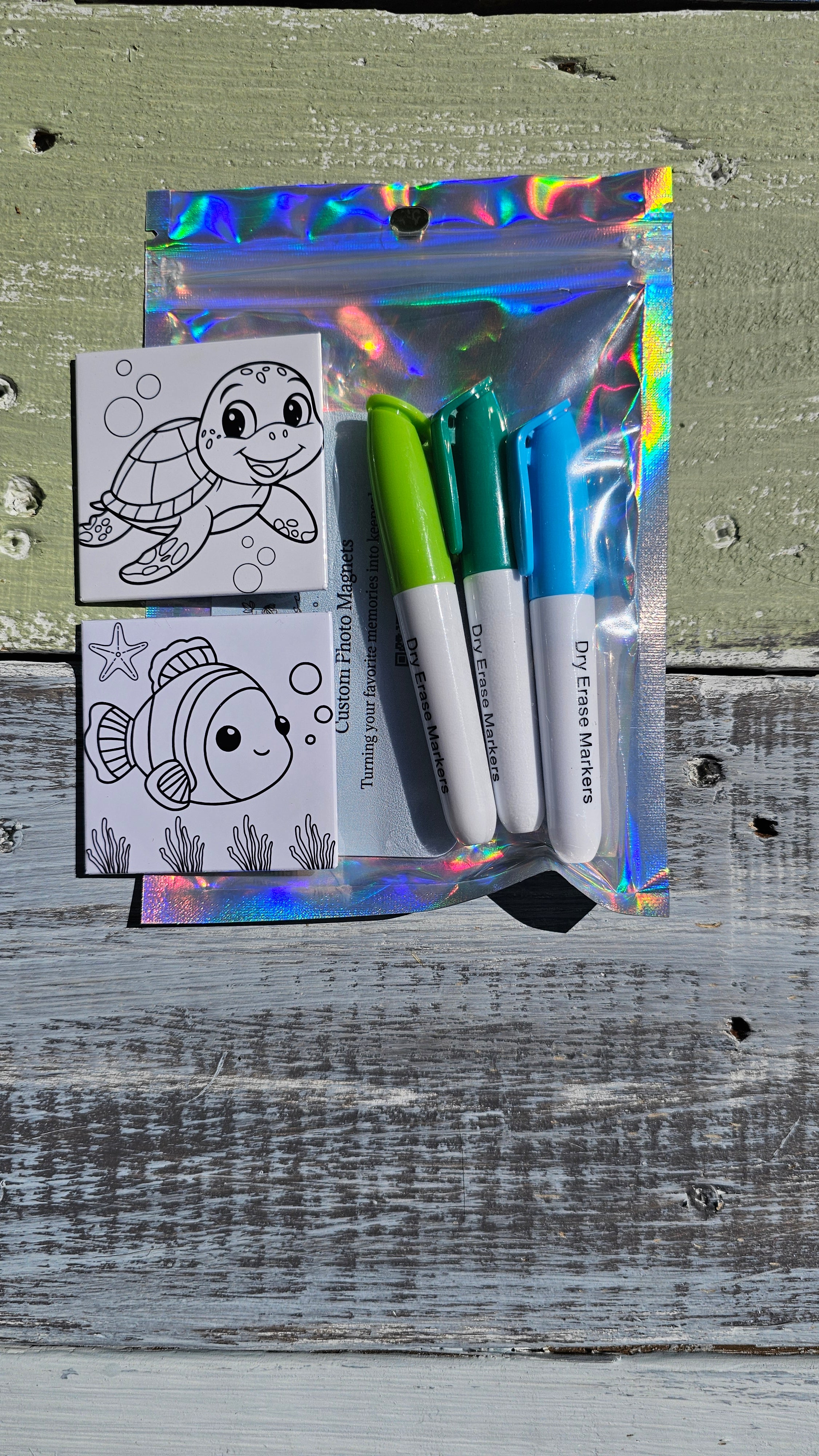 Dry Erase Kids Coloring Magnets