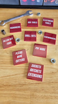 Heavy Duty Magnetic Tool Box Labels