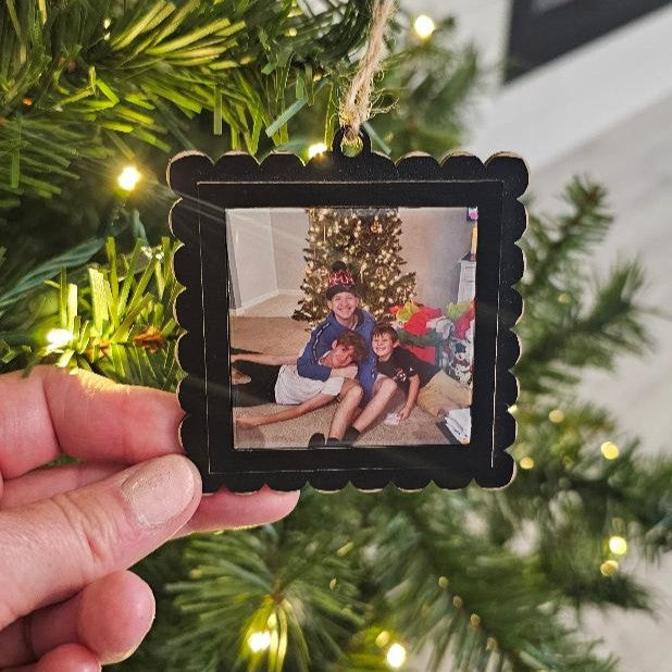 Photo Magnet Christmas Ornament Frame